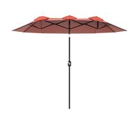 Outsunny Sombrilla doble 295x152x222 cm Borgoña