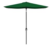 Outsunny Sombrilla Jardín 300x200x248 cm 6 Varillas Apertura Manual Anti-UV Ángulo Ajustable Terraza Exterior Verde Aosom España