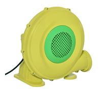 Outsunny Soplador Eléctrico de 450W para Castillo Hinchable Ventilador de Aire Industrial para Juguetes Inflables 35x26x33,5cm Amarillo y Verde