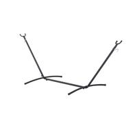 Outsunny Soporte Ajustable para Hamaca Universal Estructura de Hierro Carga Hasta 150kg Pie para Hamaca 280x120x110cm Negro Aosom España