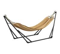 Outsunny Soporte con hamaca plegable de acero, 2 en 1 para hamaca o silla colgante, bolsa de transporte incluida 263x89x100 cm Aosom España