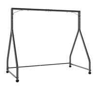 Outsunny Soporte para Columpio de Acero Estructura de Columpio de 2 y 3 Asientos Carga 360 kg 210x117x175 cm Negro
