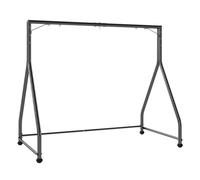 Outsunny Soporte para Columpio de Acero Estructura de Columpio de 2 y 3 Asientos o Cesta Colgante Resistente con Patas en Forma de A Carga 360 kg para Jardín Parque Patio Porche 210x117x175 cm Negro