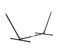 Outsunny Soporte para Hamaca de Jardín Ajustable 308-380x108x120 cm Estructura de Metal para Interiores y Exteriores Carga Máx. 120 kg Aosom España