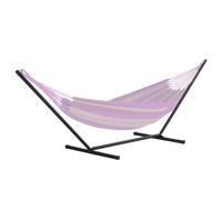 Outsunny Soporte para Hamaca de Metal Estructura para Hamaca Carga 120 kg para Jardín Terraza Patio 360x92x112 cm Negro Aosom España