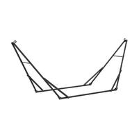 Outsunny soporte para hamaca plegable, largo 290 cm, soporte para hamaca portátil de acero, longitud ajustable, con bolsa de transporte, carga 120 kg, negro