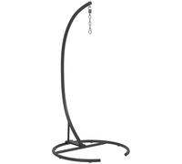 Outsunny Soporte para Silla Colgante con Base Estable Marco de Silla de Acero Soporte para Silla Columpio Ø102x195 cm Negro Aosom España