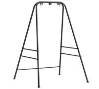 Outsunny Soporte para Silla Colgante Hamaca 183 cm Soporte para Columpio Estructura de Acero Almohadillas Antideslizantes Negro