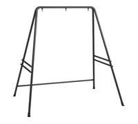 Outsunny Soporte para Silla Colgante con Marco de Acero 150 kg Negro | Sostén para Columpio, para Patio Terraza Balcón Jardín