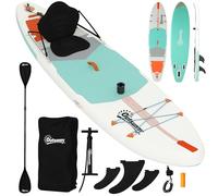 Outsunny Tabla Paddle Surf Hinchable con Accesorios 335 cm, Remo Convertible, Asiento, Aletas, Stand Up Paddle Board con Superficie EVA Antideslizante, Bomba, Mochila, Funda, Carga 180 kg para Adultos