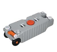 Outsunny Tanque de Agua Portable de 75 litros con indicador de nivel, 3 ruedas y asa para camping Aosom España