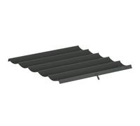 Outsunny Techo de Pérgola 2,5x2,55 m Retráctil para Marco 3x3 m Gris Oscuro | Techo de Repuesto, Toldo Recambio de Tela, UV30+, Solo para Cenador Jardín, 10 Orificios de Drenaje