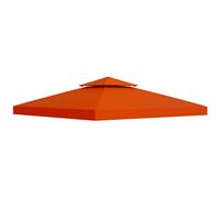 Outsunny-Techo de Reemplazo, Estructura de Carpa Cenador Rojo, 3x3m Rust Red