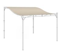 Outsunny Techo de Repuesto pérgola 3x3 m Cubierta Gazebo Blanco Crema
