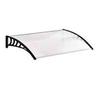 Outsunny Tejadillo de Protección para Puertas y Ventanas Marquesina de Techo 150x90 cm en Aleación de Aluminio Transparente Aosom España