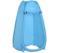Outsunny Tienda de Ducha Camping Pop Up con Protección UV y Techo Impermeable 100x100x185 cm Portátil Azul Aosom España