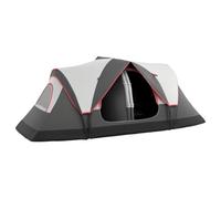 Outsunny Tienda de Campaña Familiar 450x215x180cm | Para 6-8 Personas, Tienda de Camping Plegable, 2 Habitaciones, Bolsa de Transporte Impermeable, Senderismo