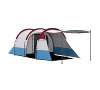 Outsunny Tienda de Campaña Familiar para 3 Personas 420x200x150 cm Multicolor múltiple