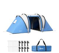 Outsunny Tienda de Campaña Familiar para 4-5 Personas 3000 mm Azul