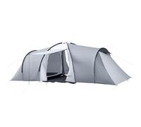Outsunny Tienda de Campaña Familiar para 4-6 Personas 590x245x193 cm Gris
