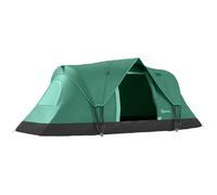 Outsunny Tienda de Campaña Familiar para 5-6 Personas Tienda de Acampada de Túnel Impermeable 3000mm+ Tienda de Camping con Bolsa de Transporte y Gancho para Pescar Senderismo 455x220x180 cm Verde