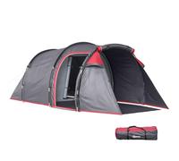 Outsunny Tienda de Campaña Familiar Tipo Túnel 426x206x154 cm Gris Oscuro