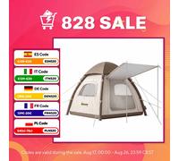 Outsunny Tienda de Campaña Inflable con Mosquitera Vestíbulo Bomba Impermeable BLANCO