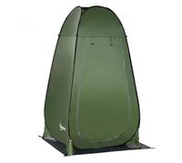 Outsunny Tienda de Campaña Instantánea Pop-Up Tienda de Ducha Camping Portátil con Gancho Bolsillo Bolsa de Transporte y UV 20+ para Baño Vestuario Cambiador 126x124x189 cm Verde Oliva