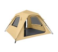 Outsunny Tienda de Campaña Instantánea, Tienda Pop Up con Ventanas de Malla y Bolsa de Transporte, Impermeable 3000mm y Protección UPF50+, para 2-3 Personas, Caqui