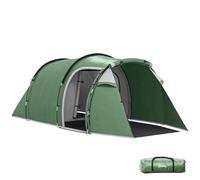 Outsunny Tienda de campaña para 2-3 Personas Estable Tienda de Familia Impermeable con Ventana de la Puerta Lateral Bolsa de Embalaje, Tienda de campaña con 2000mm Columna de Agua túnel Tienda de