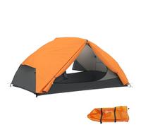 Outsunny Tienda de campaña para 2 Personas con 2 vestíbulos, Tienda Domo Impermeable con 2 Puertas, 2 Ventanas de Malla, Bolsillos Interiores y Bolsa de Transporte para Trekking, 280x225x110 cm,