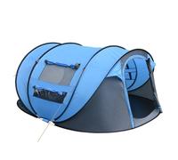 Outsunny Tienda de Campaña Pop up para 4-5 Personas Tienda de Camping Instantánea con Ventanas Bolsillos y Bolsa de Transporte Impermeable Anti-UV 263,5x220x123 cm Azul