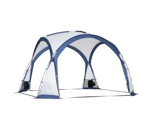 Outsunny Tienda de campaña tipo cúpula familiar para 6-8 personas con 4 puertas con mosquitero Tejido Oxford 350x350x230 cm Aosom España