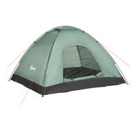 Outsunny Tienda de camping 2 personas camuflaje tienda domo ligera ventilada fácil de montar con puertas con Cremallera Aosom España