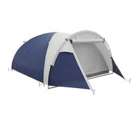 Outsunny Tienda de camping 3/4 personas tipo cúpula ligera ventilada con puertas con Cremallera 320x240x130 cm Azul Oscuro Gris claro Aosom España