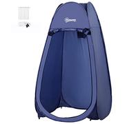 Outsunny Tienda de Ducha Camping Portátil Desplegable Pop Up Privacidad al Aire Libre Protección UV y Techo Impermeable 100x100x185 cm Turquí Aosom España