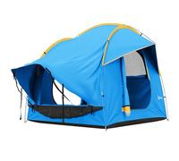 Outsunny Tienda Trasera Impermeable 2000mm 6 Personas 240x210x210cm Azul