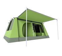 Tienda de campaña OUTSUNNY (410x310x225 cm - Verde - 4-8 personas)