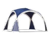 Outsunny Toldo Camping Plegable 3,5x3,5 m con Gancho Bolsa de Transporte Impermeable y Protección UV para Terraza Playa Azul Aosom España