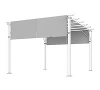 Outsunny Toldo de repuesto para pérgola de 488 x 122 cm con protección UV, toldo para toldo de terraza, toldo de repuesto para cenador de 3 x 3 m, color gris claro