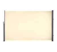 Outsunny Toldo Lateral Retráctil 300x180cm Pantalla Enrollable Mampara de Privacidad y Protección Solar para Balcón Terraza Crema Aosom España