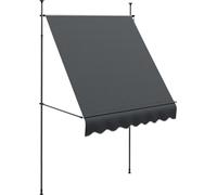 Outsunny Toldo Manual Retráctil 200x120x300 cm Gris Oscuro