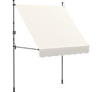 Outsunny Toldo manual retráctil 200x120x310 cm crema