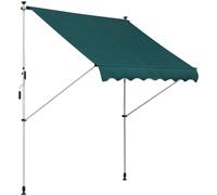 Outsunny Toldo manual retráctil 200x150x280 cm verde