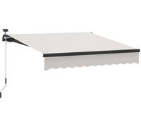 Outsunny Toldo Manual Retráctil 295x250x150 cm Crema