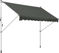 Outsunny Toldo manual retráctil 300x150x280 cm gris
