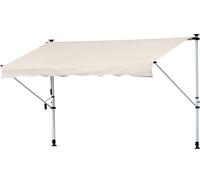 Outsunny Toldo manual retráctil 400x120x280 cm beige