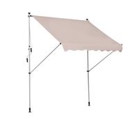 Outsunny Toldo Manual Retráctil con Manivela para Terraza beige