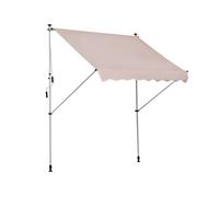 Outsunny Toldo Manual Retráctil 200x150 cm Ajustable con Manivela para Terraza Balcón Jardín Patio Protección Solar Beige Aosom España