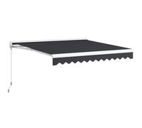 Outsunny Toldo retráctil eléctrico y manual 295x250 cm control remoto incluido alu. Poliéster de alta densidad, Gris Aosom España